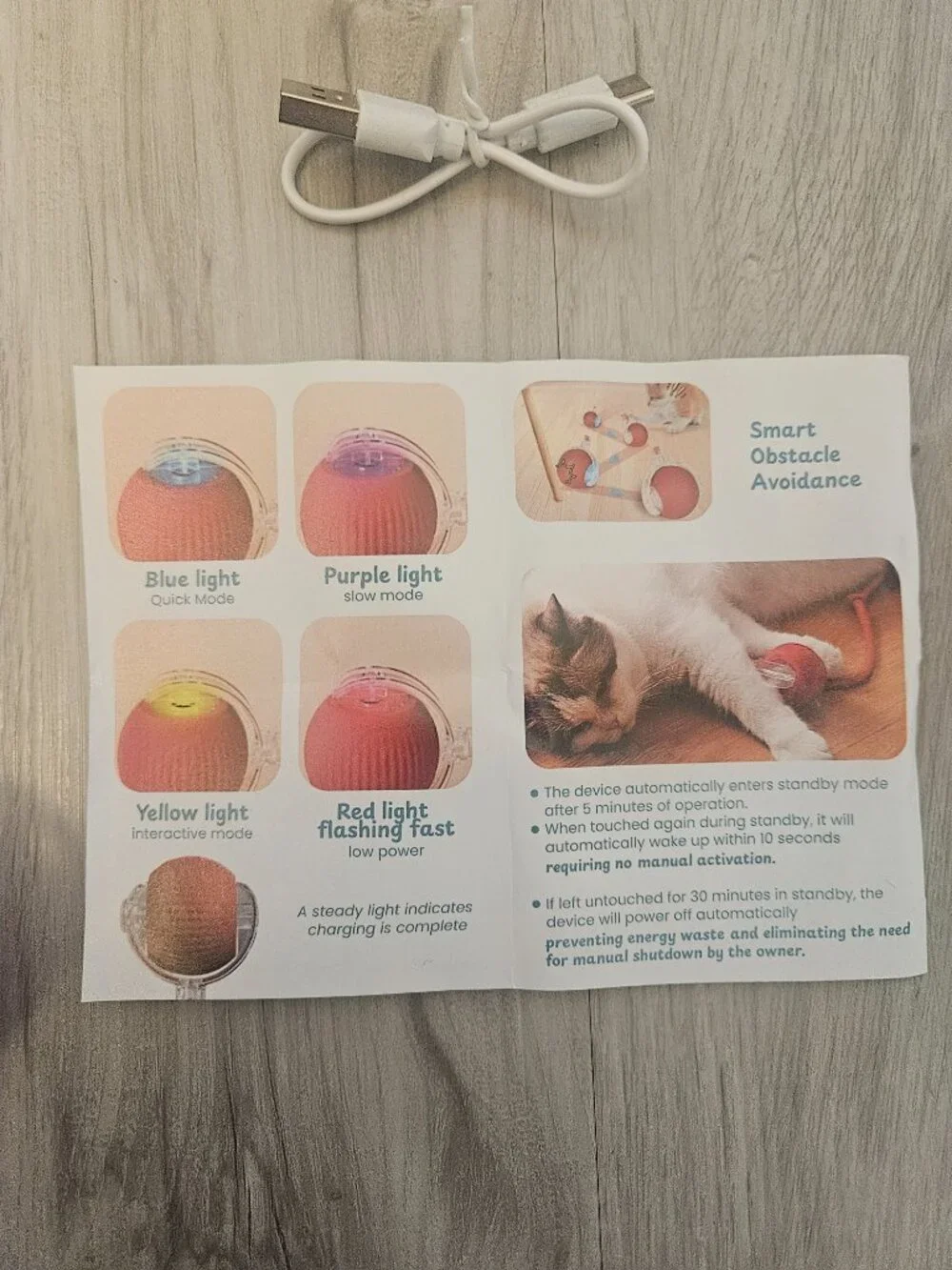 Pawsible Smart Pet Chase Ball with Speedy Tail Rope Cat Toy